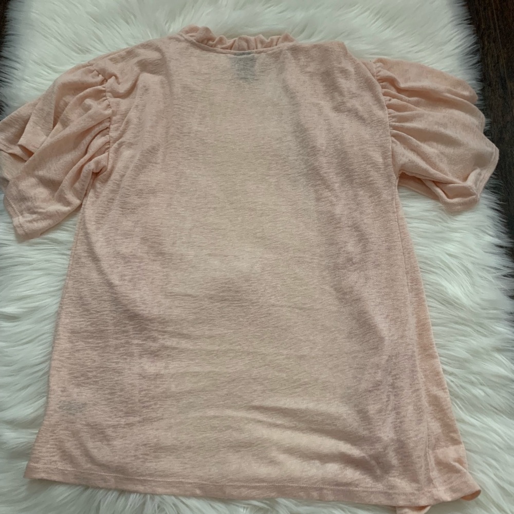 Nwot Bobeau Ruffle Front Open Flutter Sleeve Cardi - image 5